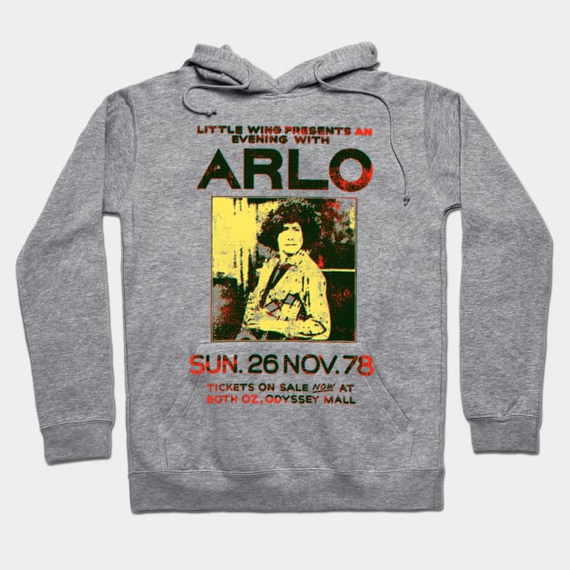 Arlo Guthrie Hoodie by HAPPY TRIP PRESS